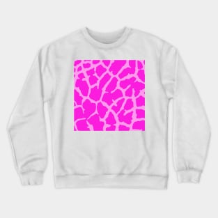 Pink Giraffe Print Crewneck Sweatshirt